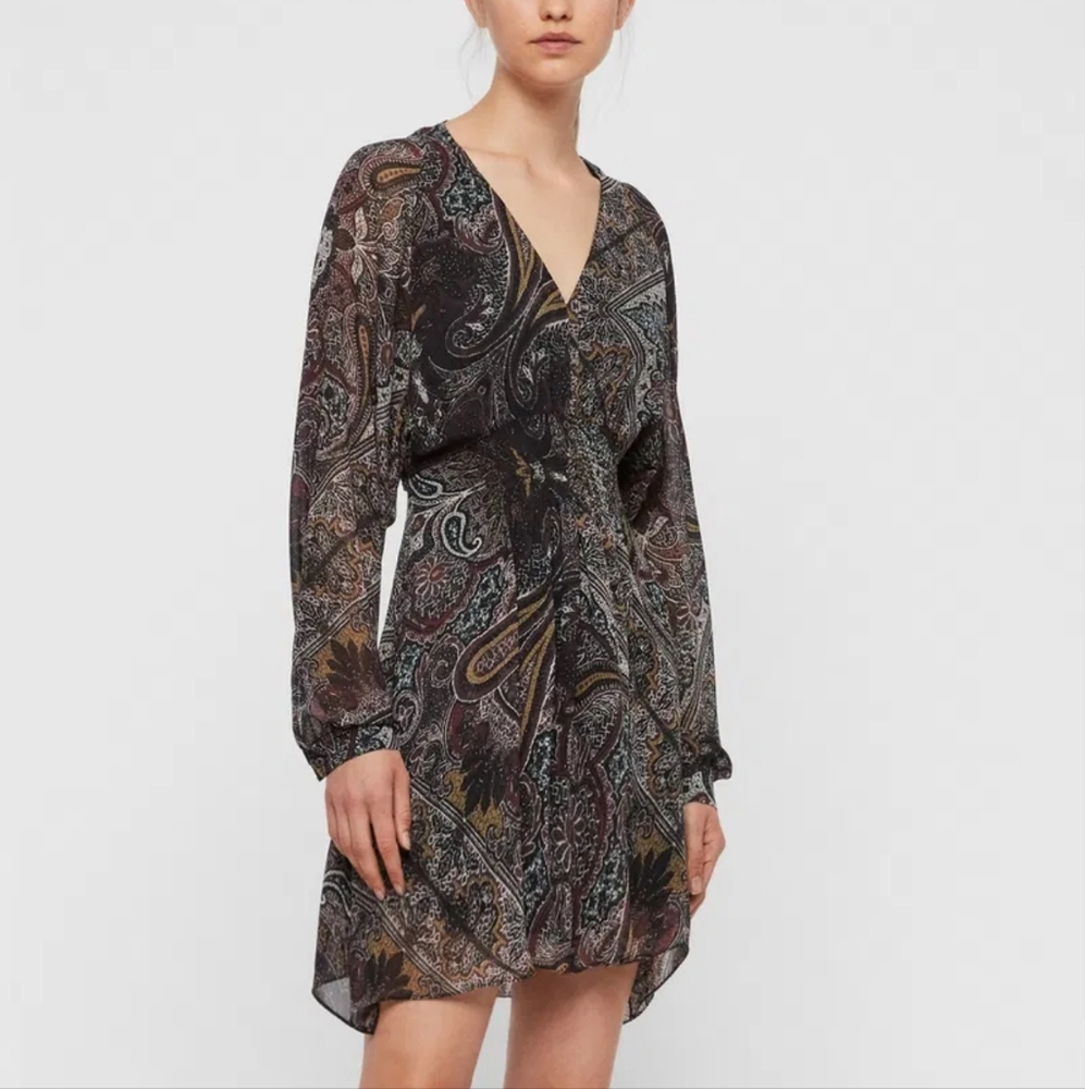 AllSaints Nichola Scarf Dress